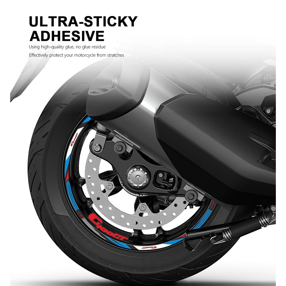 Motorcycle Wheel Sticker Waterproof Rim Stripe C400GT Accessories for ...