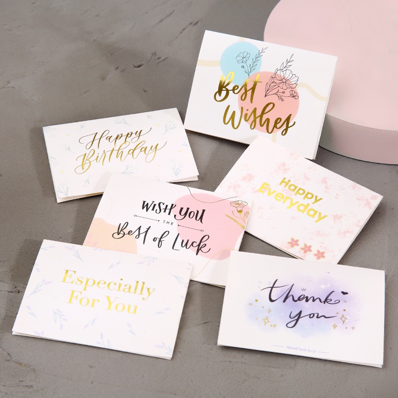 Gold Embossed Thank You Card/Happy Birthday Party Wedding Invitations