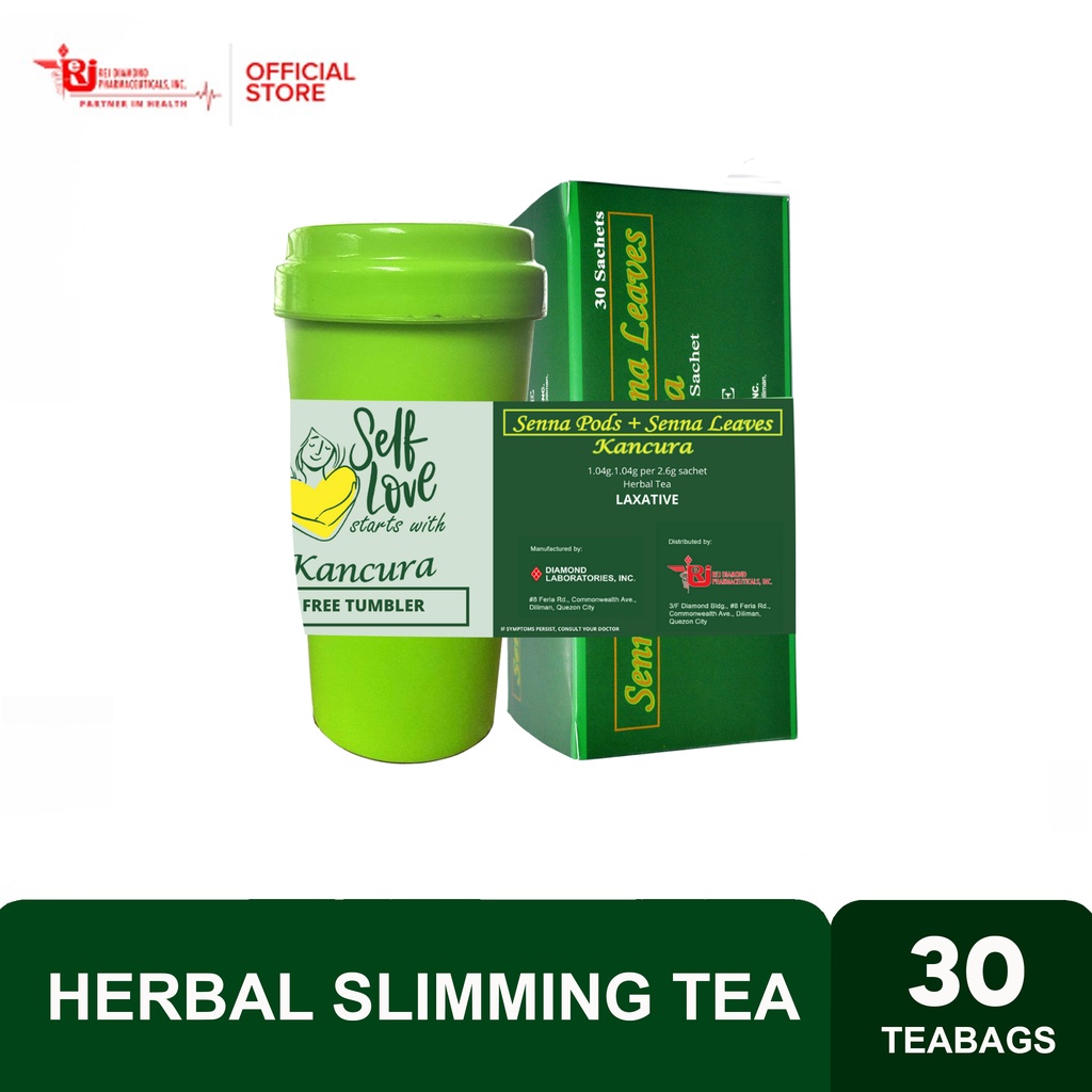 Kancura Herbal Slimming Tea 30 Sachets with free Tumbler Shopee