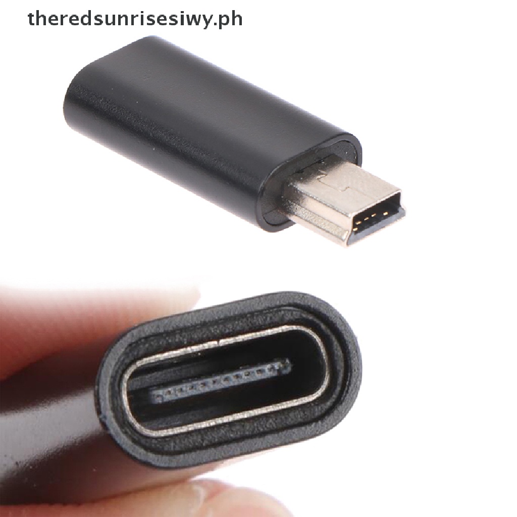 [TDW] Mini 5 Pin USB Adapter B Male to USB Type C Female Data Data ...