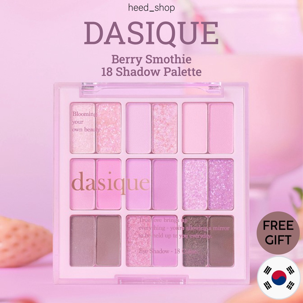 [DASIQUE]Berry Smothie 18 Shadow Palette 7g / Free Gift | Shopee ...
