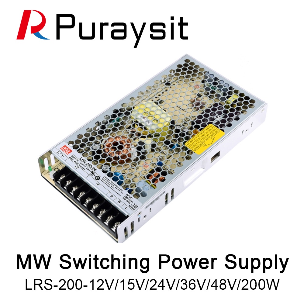 Puraysit MeanWell LRS-200-3.3V 4.2V 5V 12V 15V 24V 36V 48V Switching ...