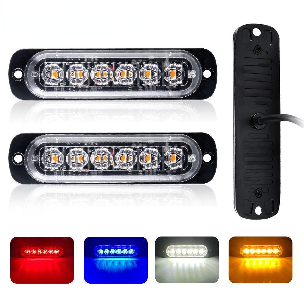 6LED car grill warning light breakdown emergency light car truck
