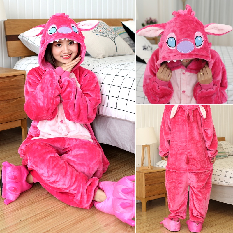 Kigurumi Stitch Animal Pajamas Adults Cute Giraffe Pikachu Panda