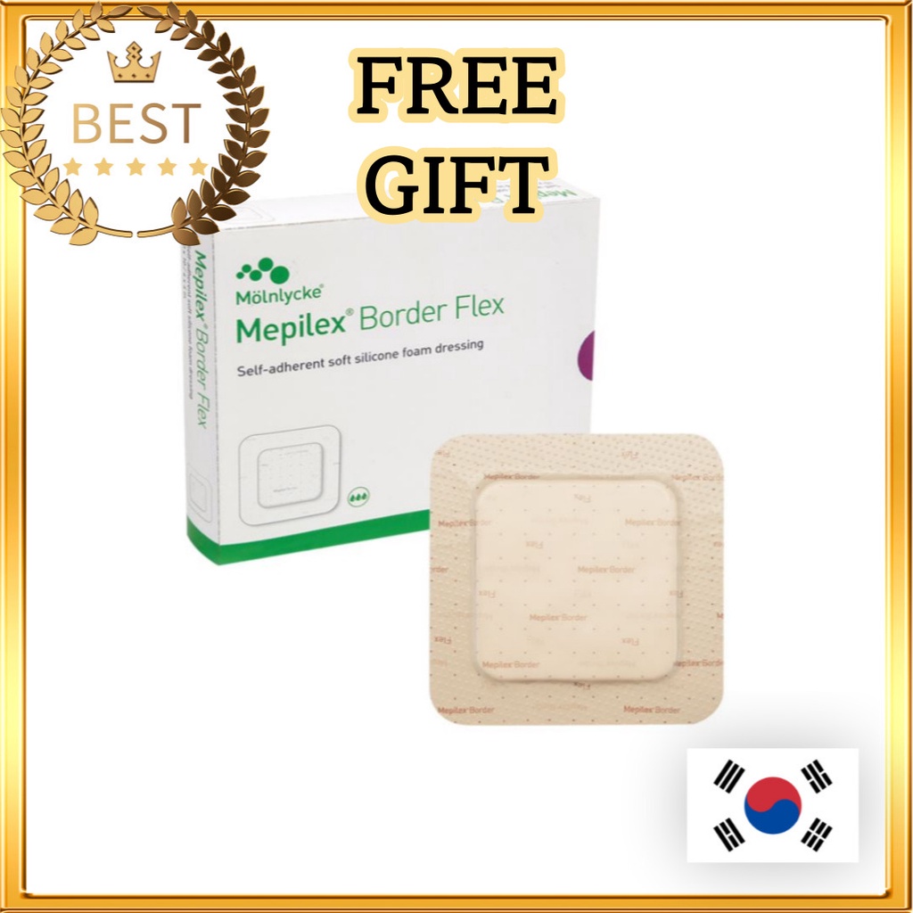 [Mepilex] Border Flex 7.5x7.5cm / 10x10cm / 15x15cm 5pcs Silicone Foam ...