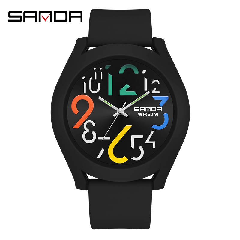 Sanda Colorful Removable Strap Sports Waterproof Fashion Digital Large ...
