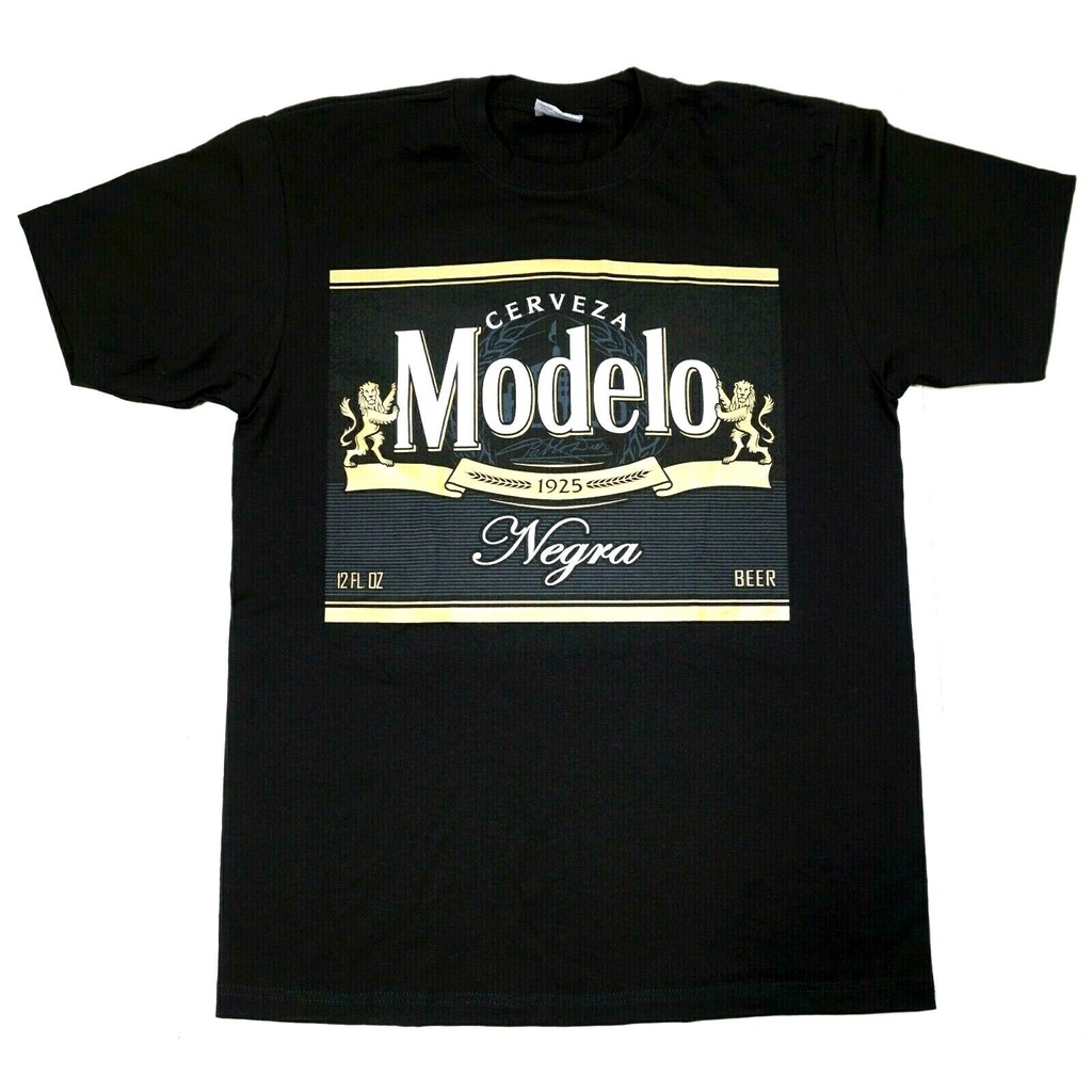 MODELO Negra Tshirt Mexico Cerveza Mexican Beer Men's Tee 100 Cotton