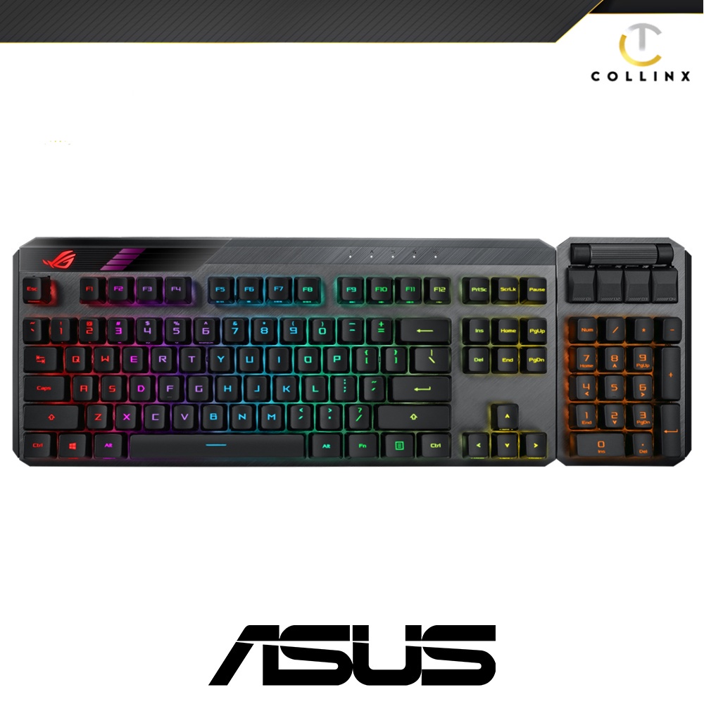 ASUS KB ROG CLAYMORE II RX BLUE | ROG RX Optical Mechanical Switches ...