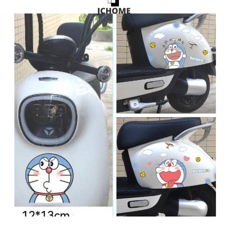 Electric Car Bumper Stickers Doraemon Motorcycle Calf Pokonyan Yadi