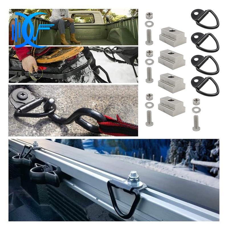 Bed Deck Rails Cleat Tie Down Anchors Rings Trailers Hook Cargo Bolt