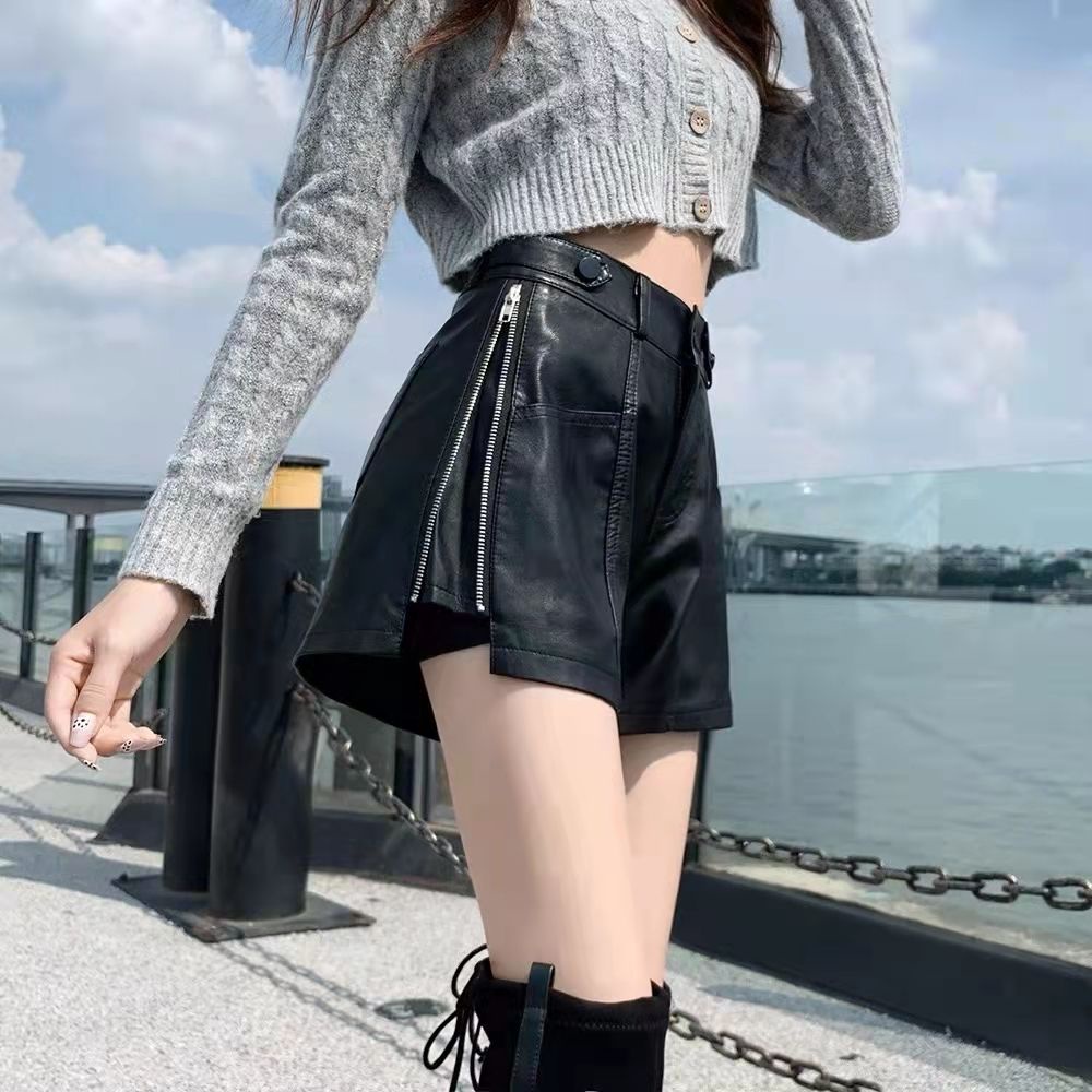 Leggings Leatherette Shorts Short Shorts New Style Leather Pants