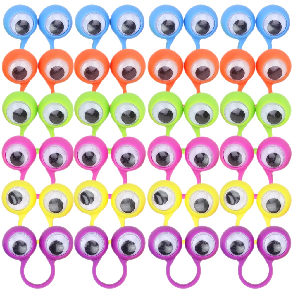 [READY STOCK] 24 Pcs Toys The Ring Kids Plastic Big Eyes Ball Eyeball ...