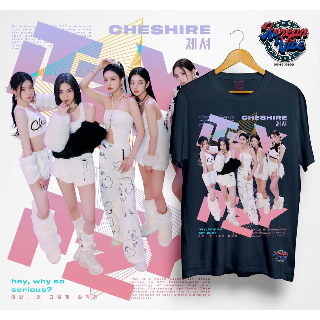 Kvibes Korean Fashion Clothing ITZY Graphic Tshirt Unisex Shopee