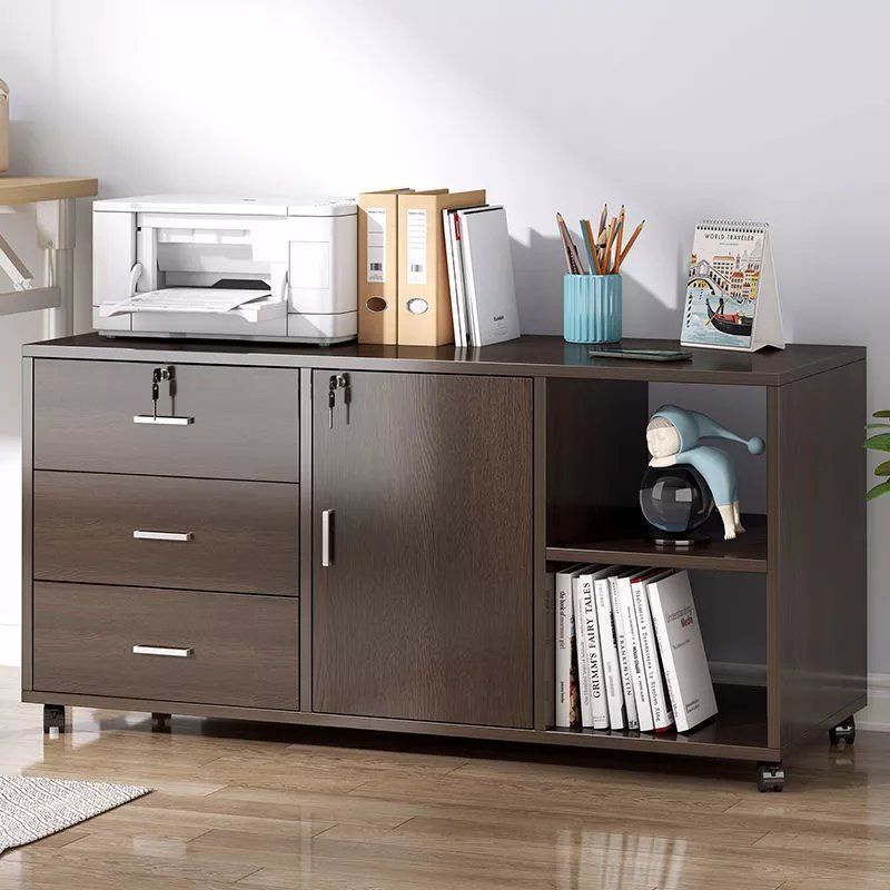 Drawer-Type Data Cabinet A4 Document Cabinet Low Cabinet Locker with ...
