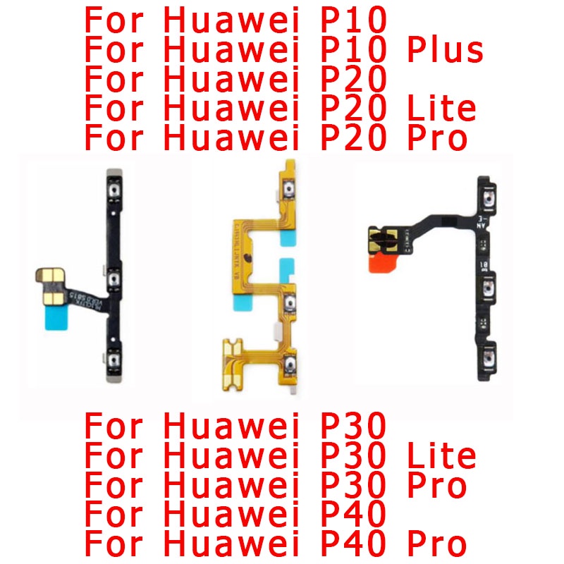 Power Volume Buttons Flex Cable For Huawei P20 P30 P40 Lite Pro P10 P40 Lite 5g P40 Lite E Side 7497