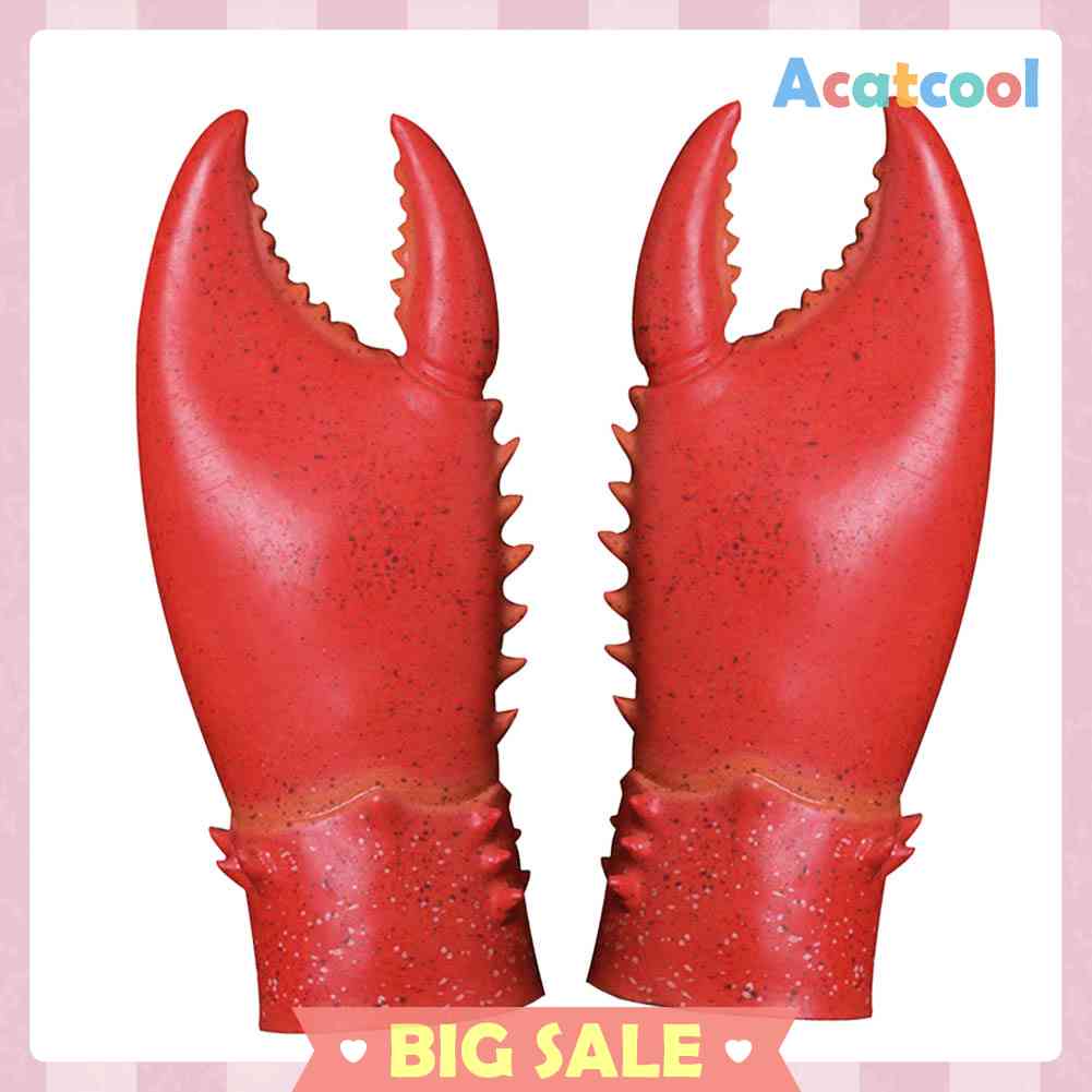 Novelty Lobster Claws Latex Gloves Halloween Party... – Grandado