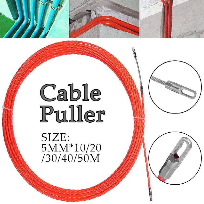 5mm 1050M Fiberglass Electric Cable Tape Conduit Duct Cable Push