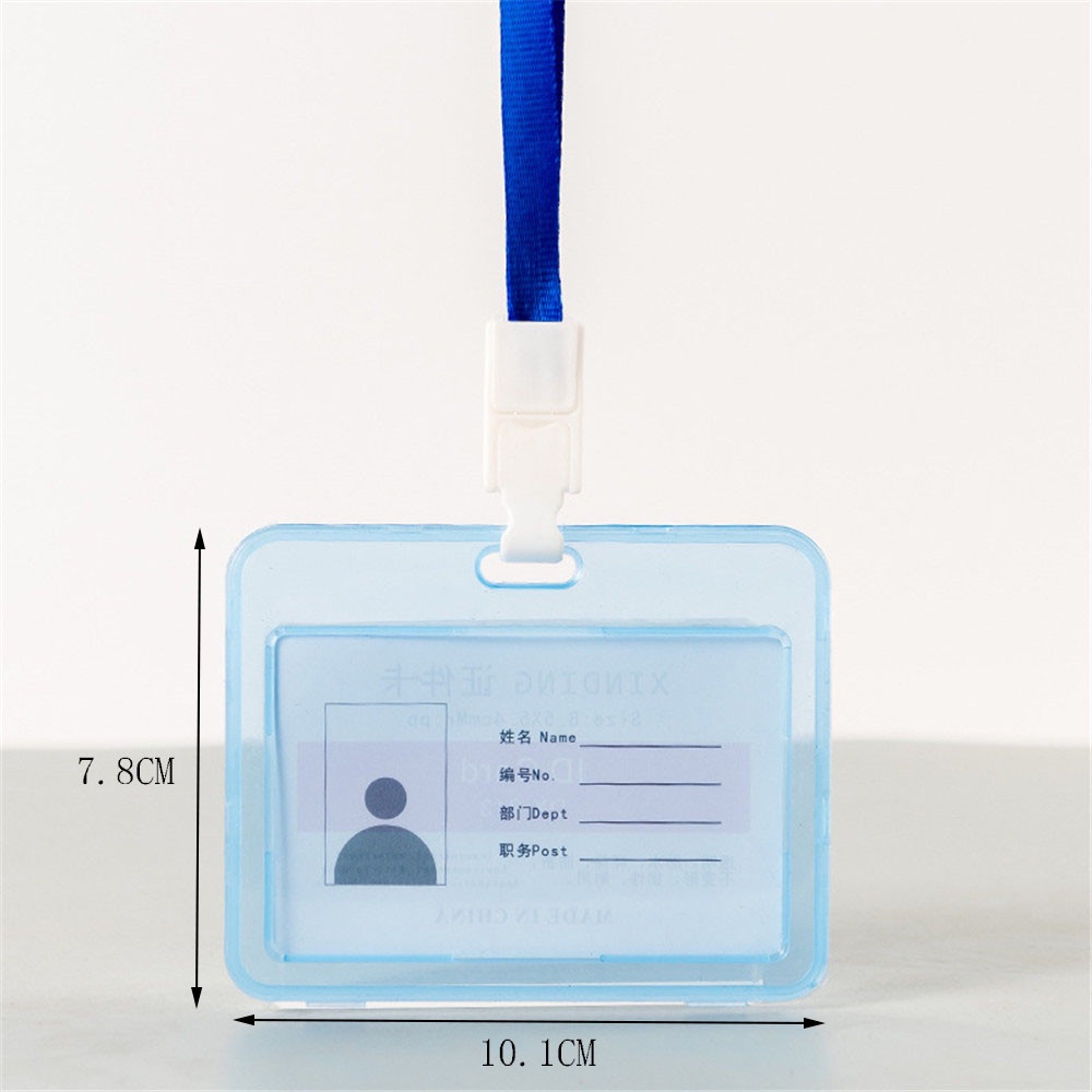 5 Color New Style Employee Name ID Card Cover Plastic Work Identity ...