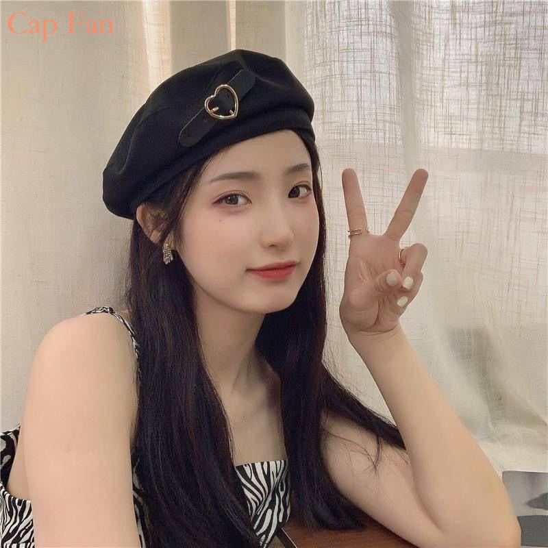 Cap for Women Korean Style Aesthetic Be Sniped by Love Black Sweet