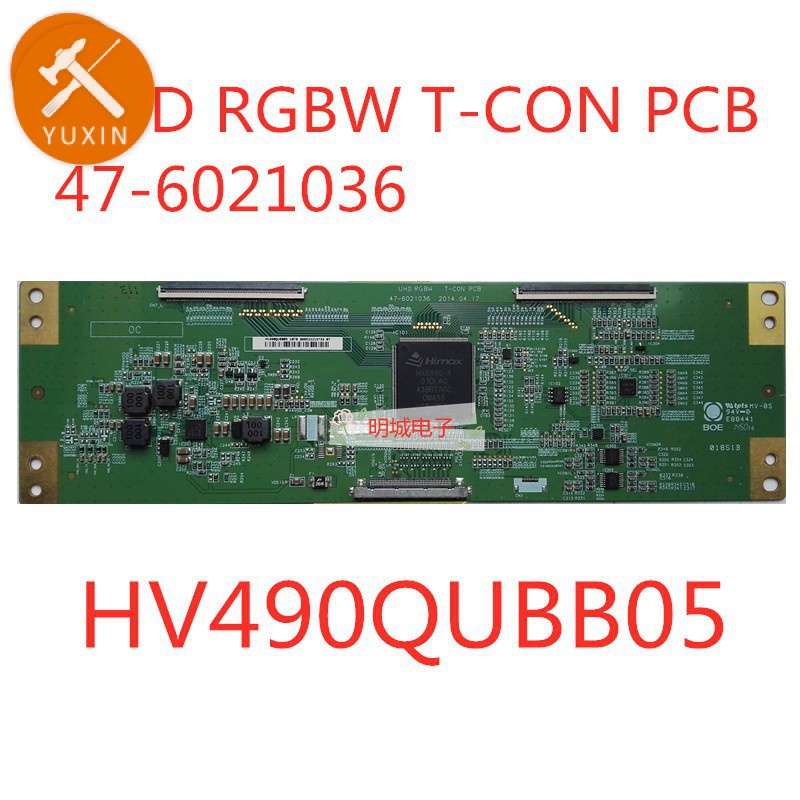 UHD RGBW T-CON PCB 47-6021036 HV490QUBB05 T con Board Display Card for ...