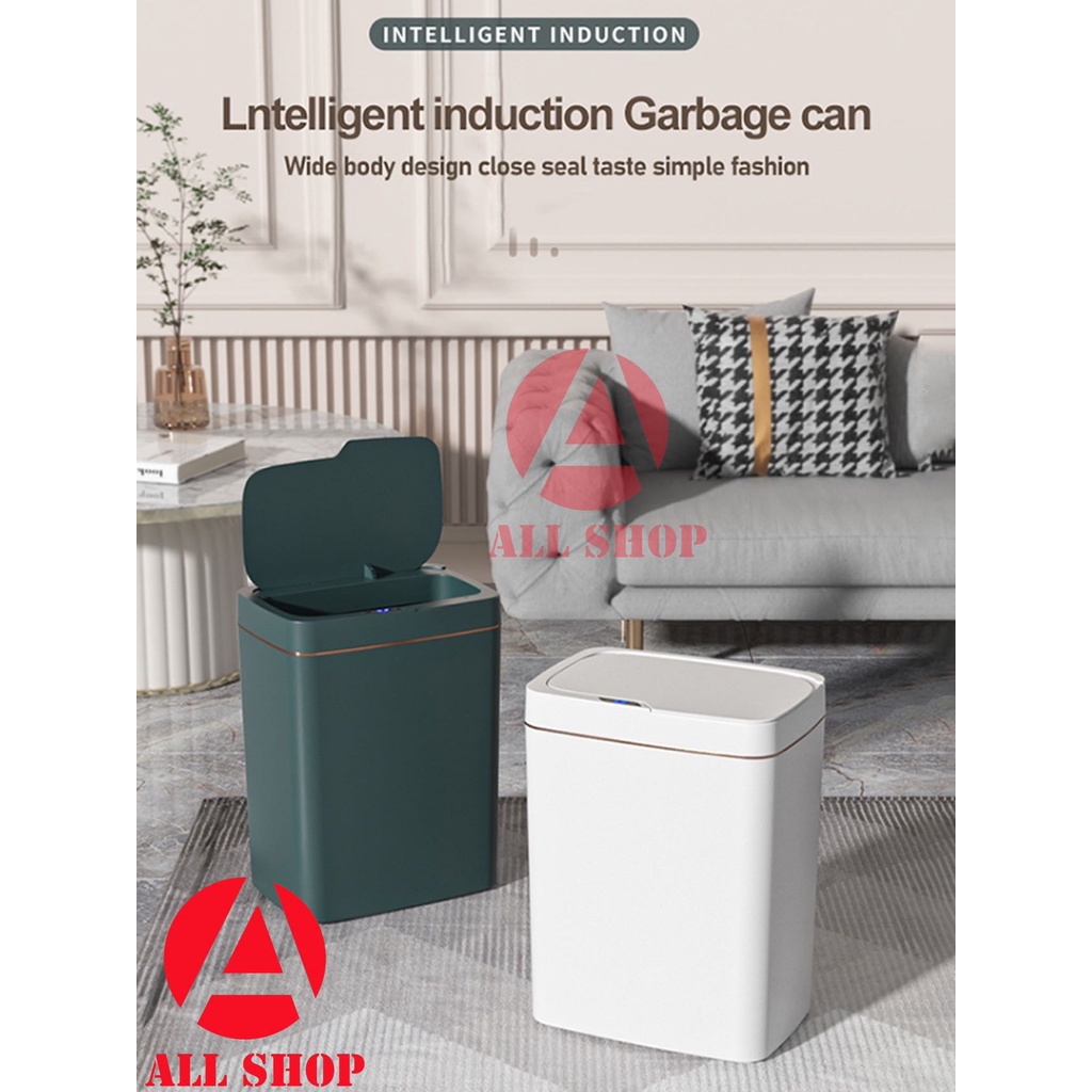 Smart Trash Can Touchless Garbage Bin Automatic Trash Bin for Bedroom Office Shopee