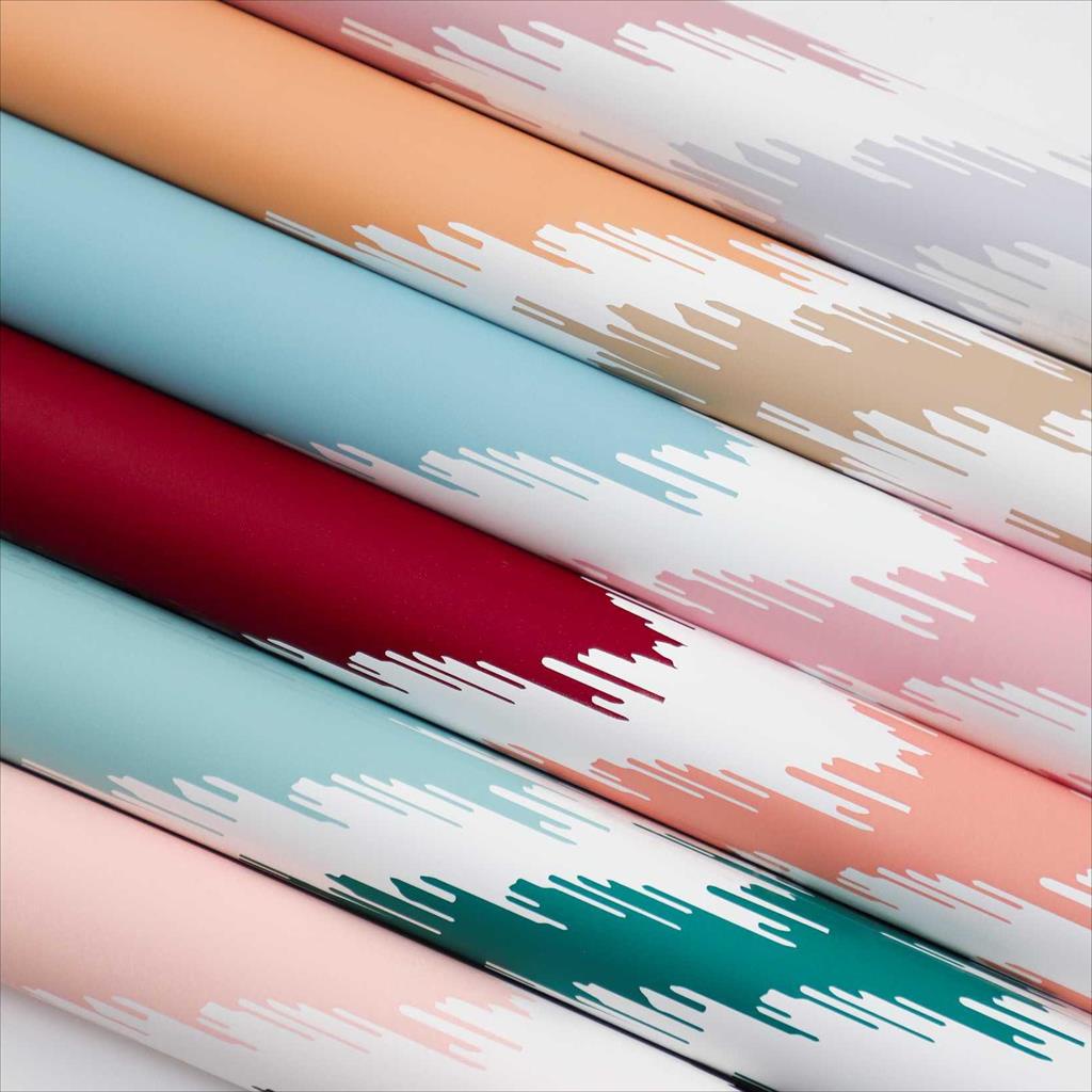 [1 Sheet] TRADITIONAL CLOTH PATTERN CELLOPHANE Flower WrappingPaper ...