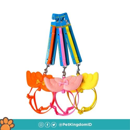 Angel Wing Dog Leash & Harness ORANGE (15mm) Shopee Philippines