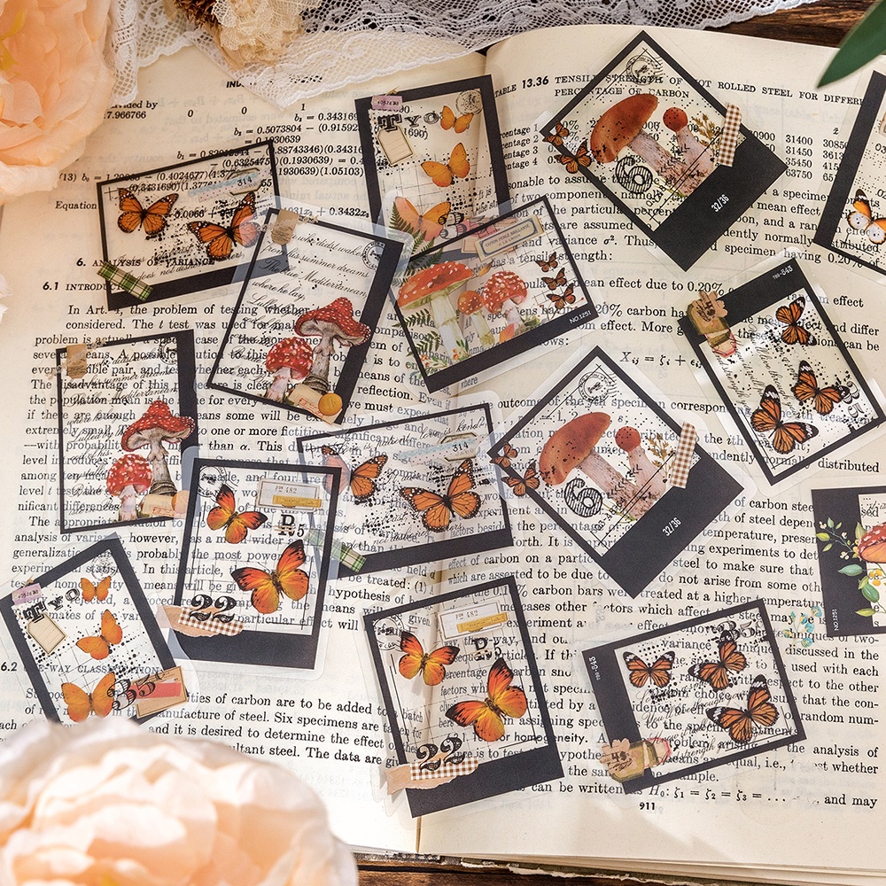 Journamm 30pcs/pack PET Materials Stickers Floral and Plant DIY ...