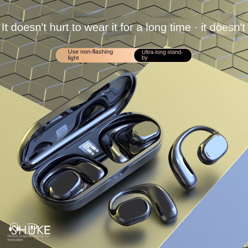 New JS270 wireless bone conduction earphone painless ear clip noise