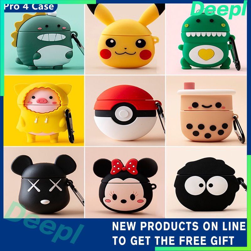 Pro 4 Case Silicone Case inPods Pro 4 Wireless Bluetooth Earphones ...