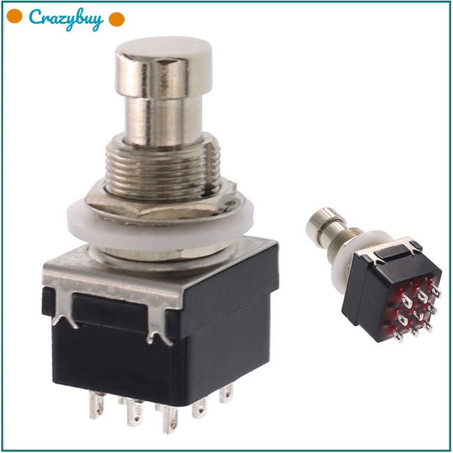 CR 9 Pin Pedal Box Stomp Foot Latching Switch Musical Instrument ...