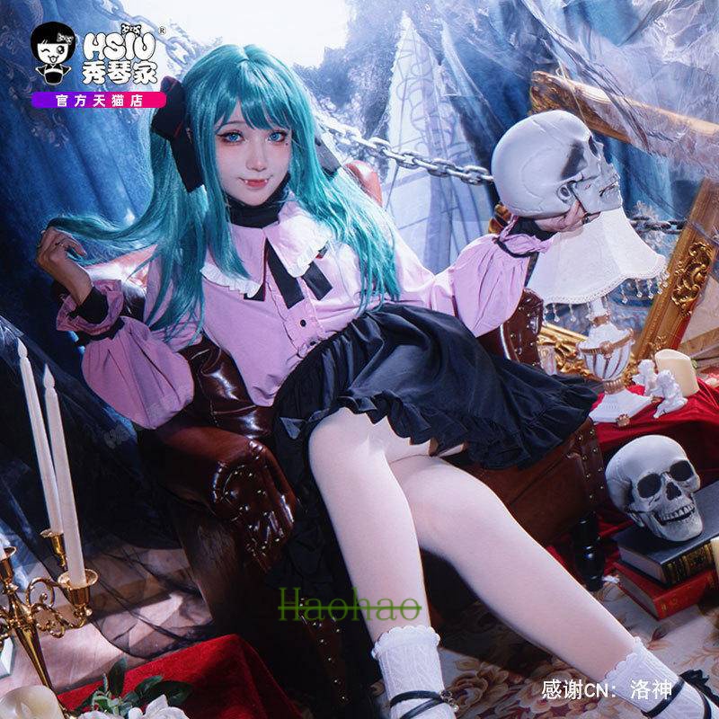 Halloween Hatsune Miku cos VOCALOID vampire cosplay Costume Daily Anime ...