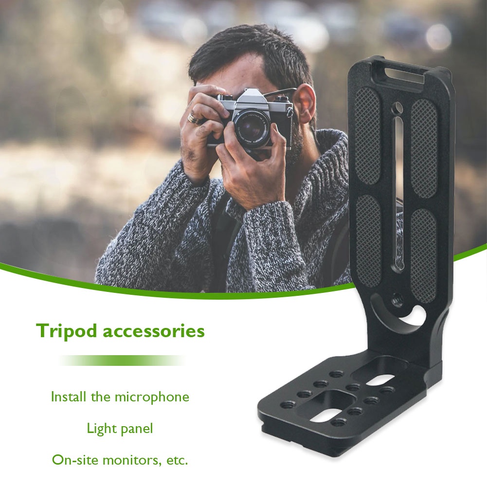 Quick Release DSLR Camera L Plate Tripod Head Mount Vertical Shot ...