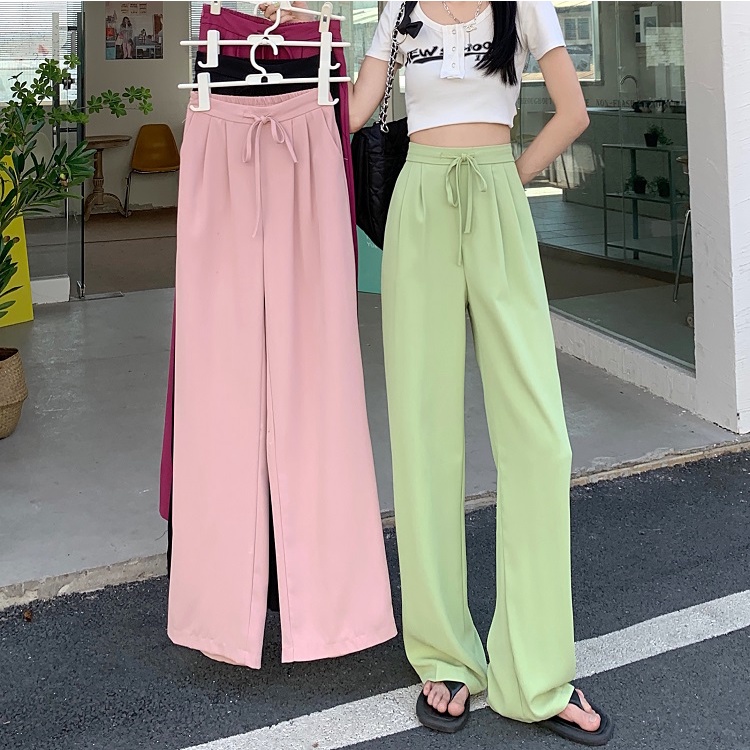 DAMENER S-3XL Oversized 24-42 Suit Wide Leg Mop Pants Korean Version ...