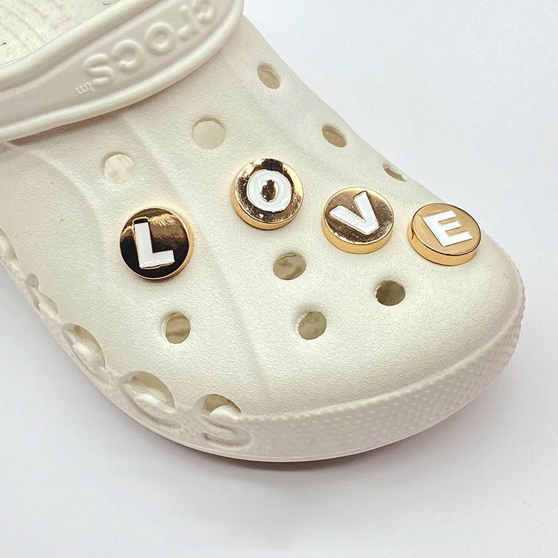 Fashion Crystal Letter jbitz for designcs Gold Letters Jibbits Charm ...