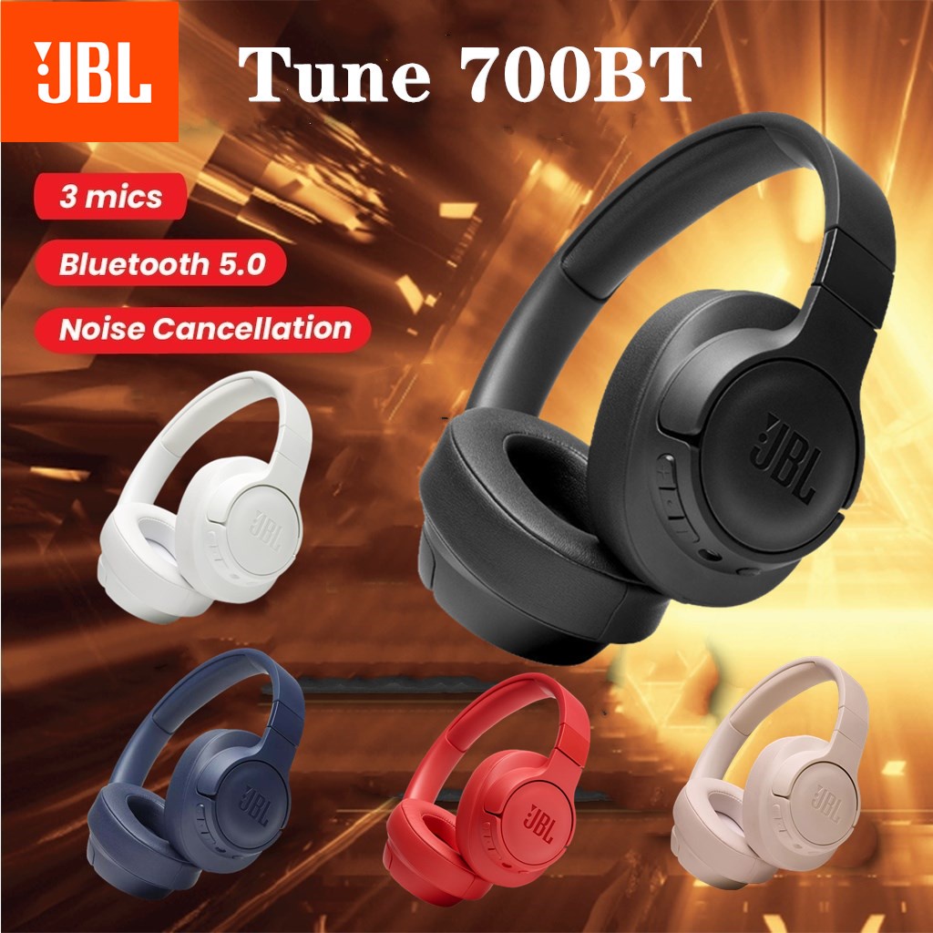 JBL TUNE 700BT T700 Wireless Bluetooth Headphones Pure Bass Gaming ...