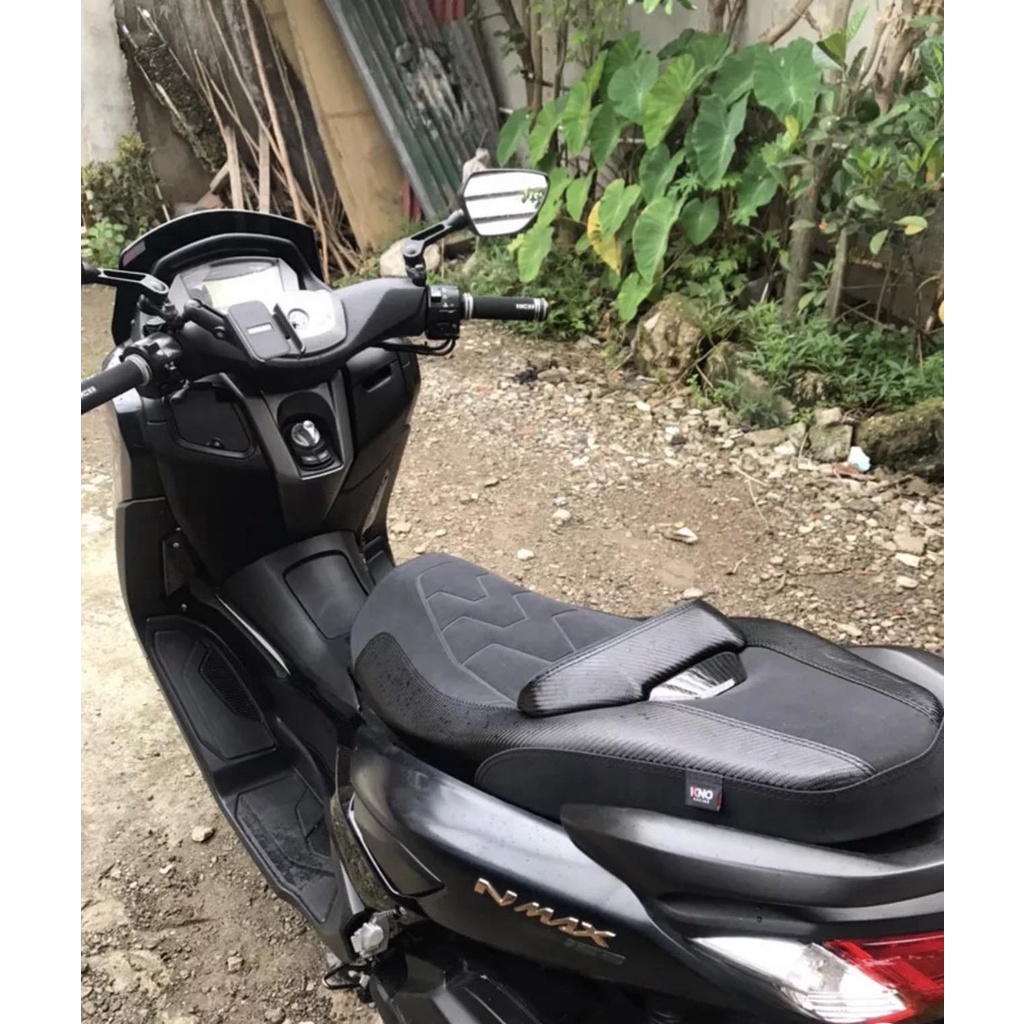 Yamaha Nmax V1 V2 / Aerox V1 V2 Camel Back Seat Suede and Leather BLACK ...