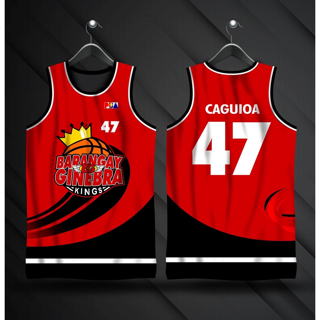 BRGY GINEBRA KINGS CAGIOUA #47 PBA JERSEY Full Sublimation Basketball ...