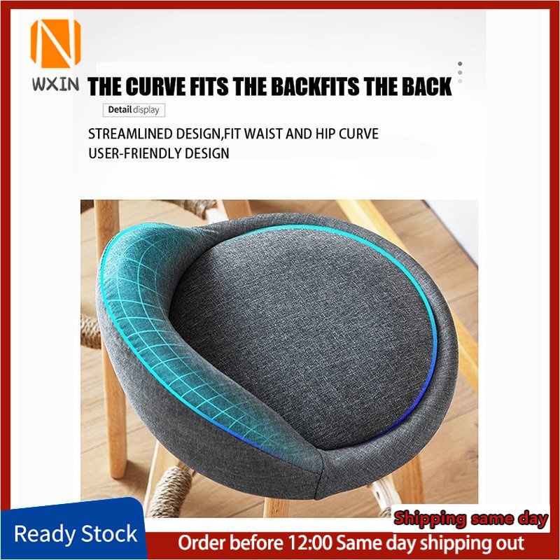 Bar Stool Bar Chair Cotton 28 Inch Wooden Round Chair Household High ...