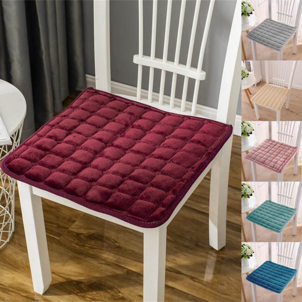 Chair Cushion Pad Durable Bright-colored Stretchy Warm-keeping Chair 