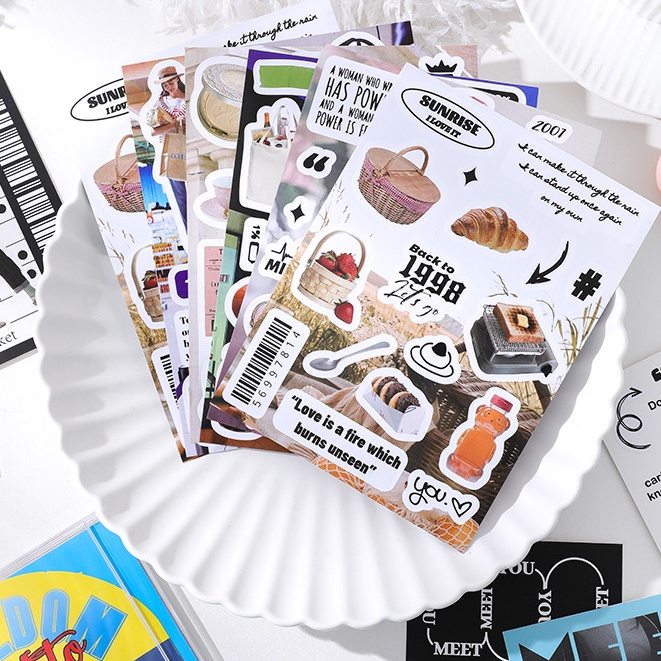 Cdaily|Handbook Stickers Adhesive Magazine Handbook Material DIY ...