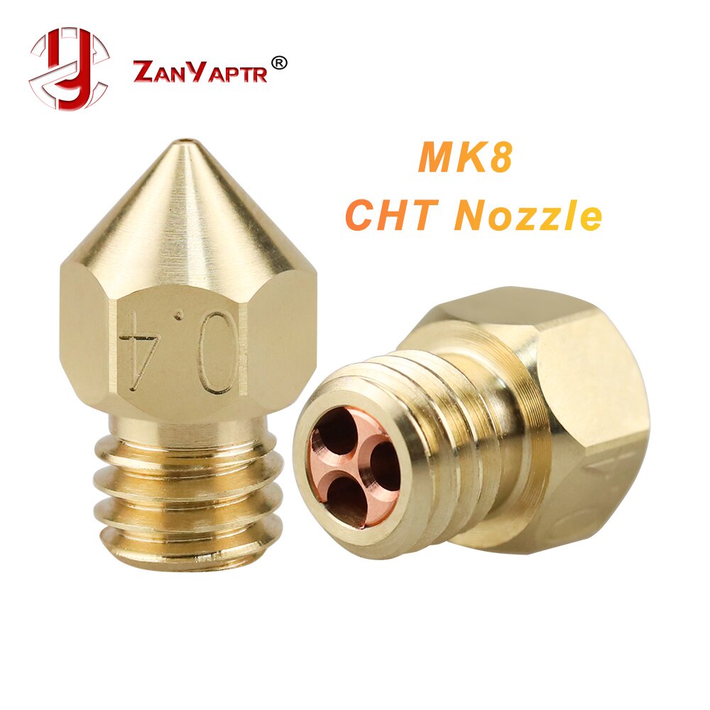 Lotto 10x Ugelli Buse Per Stampante 3D - MK8 0.4mm 1.75mm - Ottone Filetto M6 - Universali