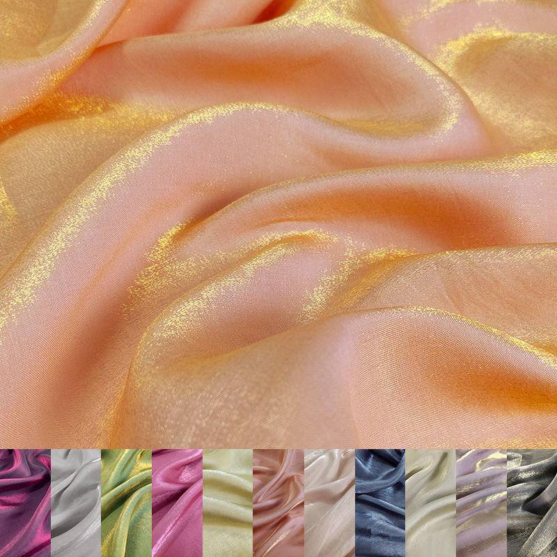 【Multiple pieces do not cut】140*50CM Borace Satin Gradient Fabric ...