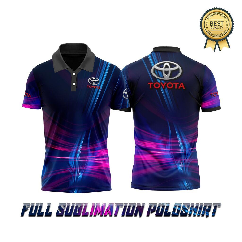 Toyota Poloshirt Full Sublimation Print - High Quality Toyota Polo ...