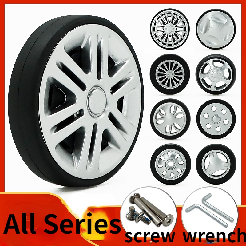 Luggage Wheels Replacement Suitcase Wheels Repair Kit Axles Deluxe