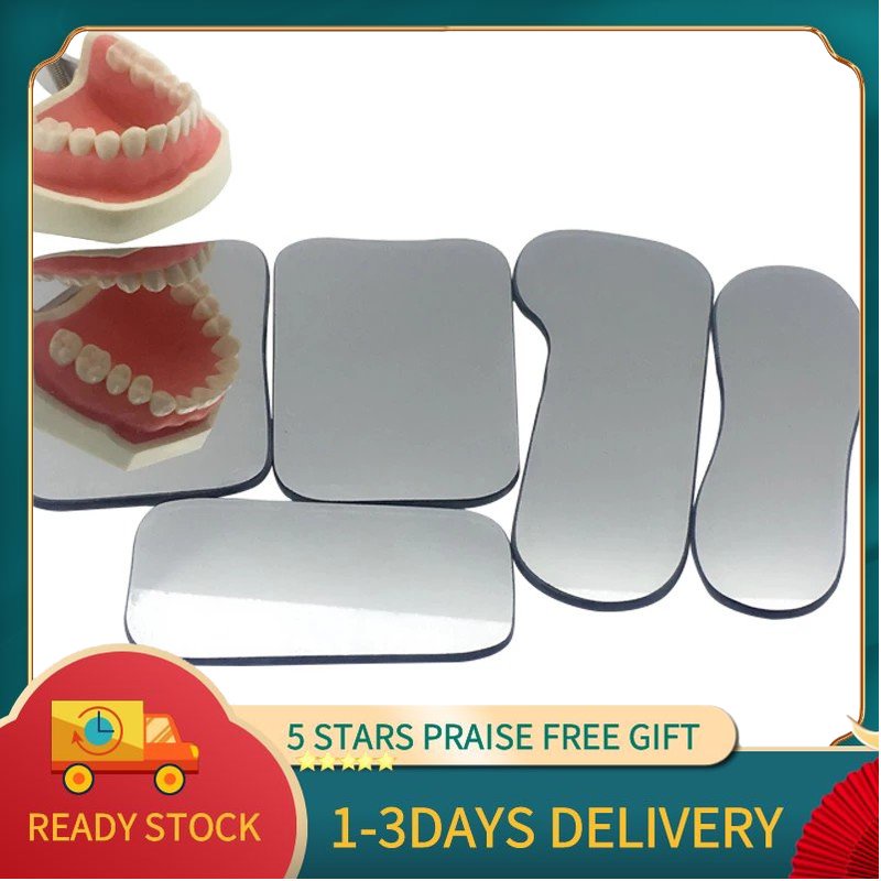 [COD】5Pcs/box Dental Double-Sided Mirrors Reflector Intra Oral Glass ...