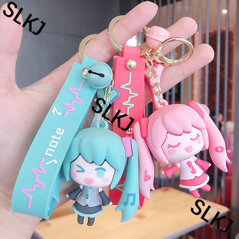 LSKJ Hatsune Miku Keychain Anime Figure Pendant KeyBuckle Hatsune Miku