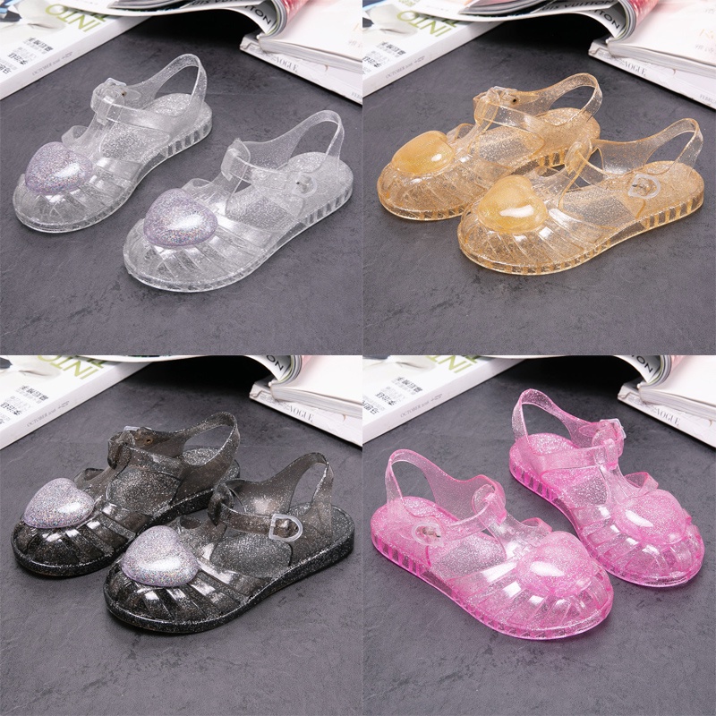 Baby Jelly Sandals Children Crystal Shoes Summer Princess Bird's Nest