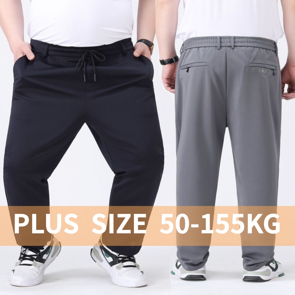 [Plus Size] 10XL 8XL Men Business Long Big Pants Oversize Straight ...
