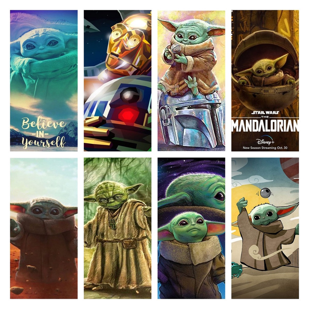 Painting By Number Disney Grogu Cartoon Digital Oil Painting Canvas Art ...